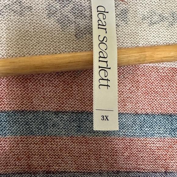 Dear Scarlett Colorful Aztec Print Patterned Cardigan Women Sz 3x Long Sleeve - Picture 2 of 4